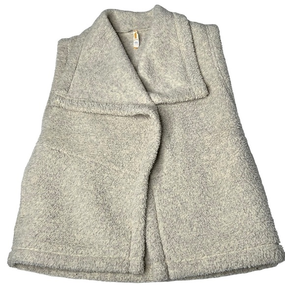 LUCY Hatha Sherpa Fleece Vest Beige Cream Women's Size M - Picture 7 of 16